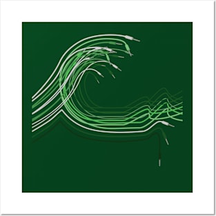 Great Wave for Electronic Musician and Synthesizer player Posters and Art